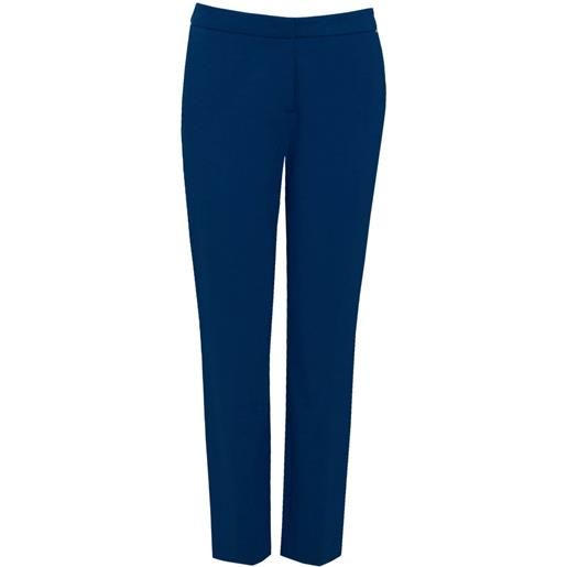 Liu Jo pantaloni donna in viscosa a sigaretta blu 44