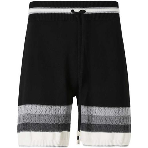 AMIRI shorts con vita elasticizzata - nero