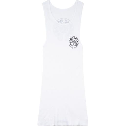 Chrome Hearts canotta con scollo rotondo - bianco