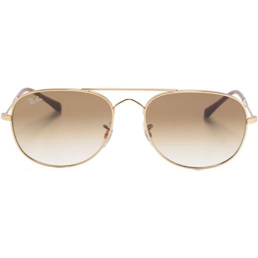Ray-Ban occhiali da sole brain bridge stile pilota - oro