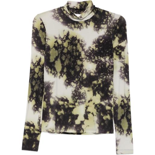 Christian Wijnants top tugal con stampa - verde