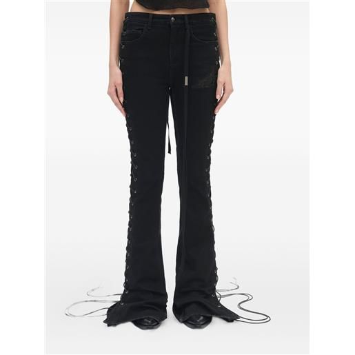Ann Demeulemeester jeans svasati treze - nero
