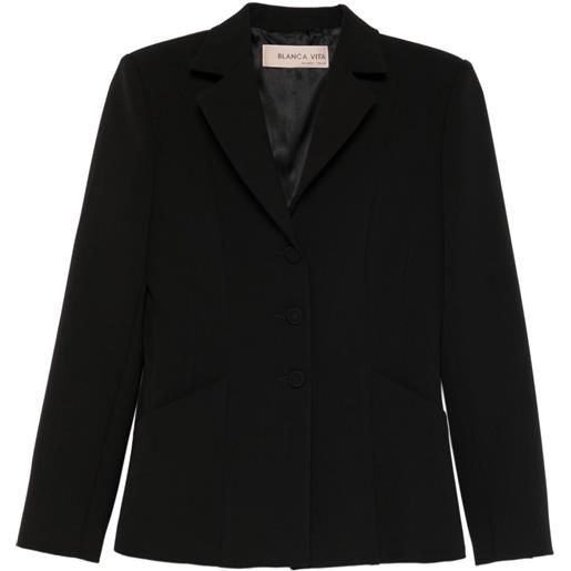 Blanca Vita blazer monopetto - nero
