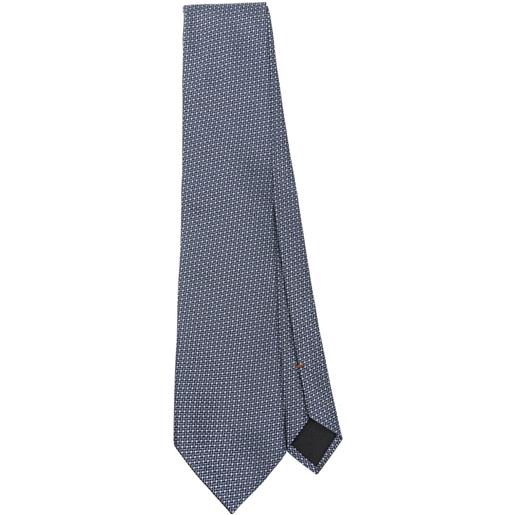 Zegna cravatta in seta - blu