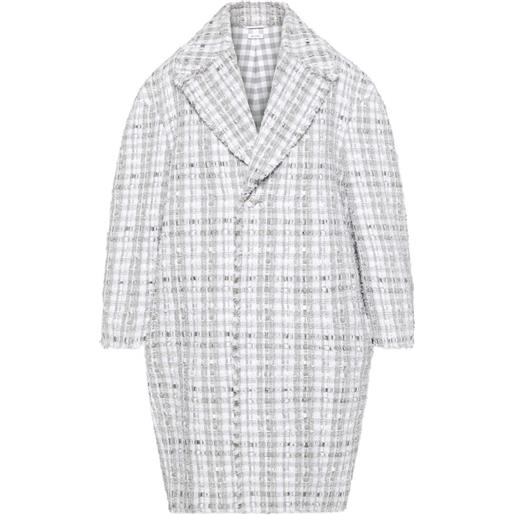 Thom Browne cappotto a quadretti - grigio