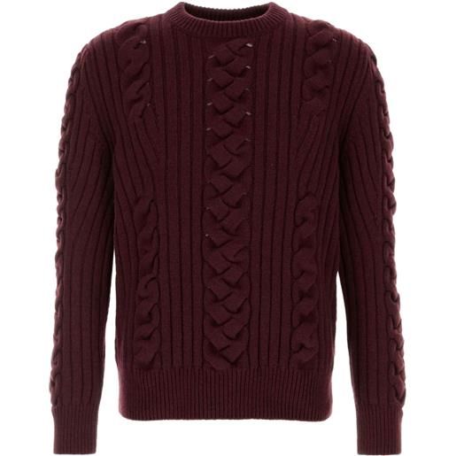 Alexander McQueen maglione a coste - rosso