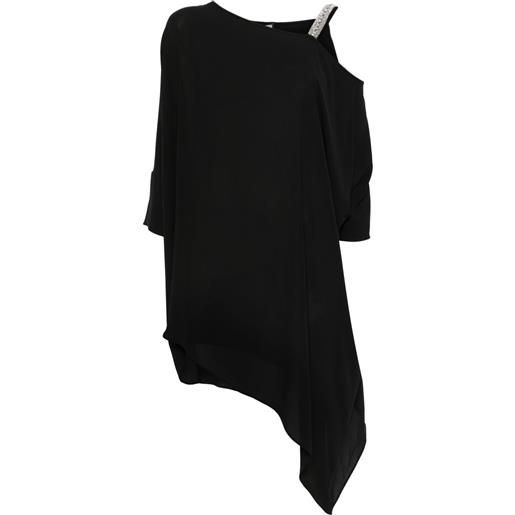 NISSA tunica asimmetrica - nero