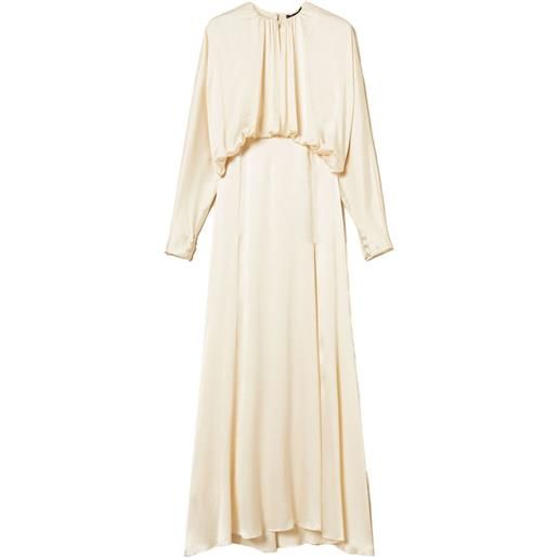 TWINSET abito con arricciatura - toni neutri