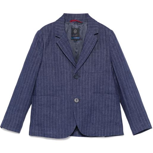 Fay Kids blazer gessato - blu