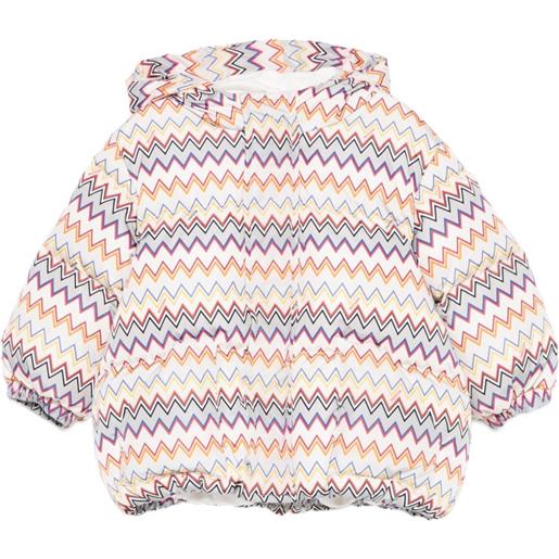 Missoni Kids giacca con cappuccio - bianco
