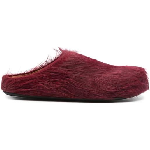 Marni mules fussbett - rosso