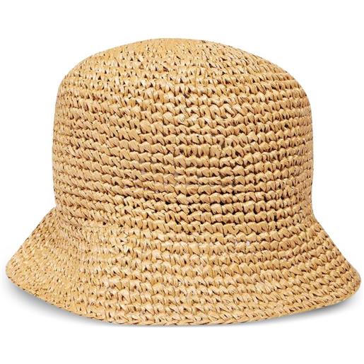 Burberry cappello bucket con ricamo - marrone