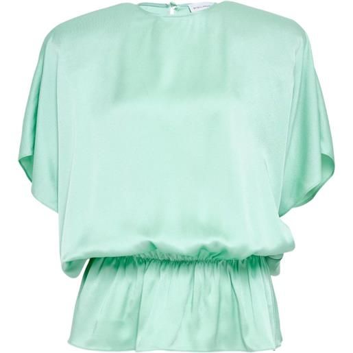 Stella McCartney blusa elasticizzata - verde