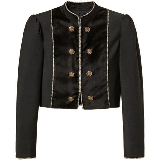 TWINSET giacca con maniche a palloncino - nero