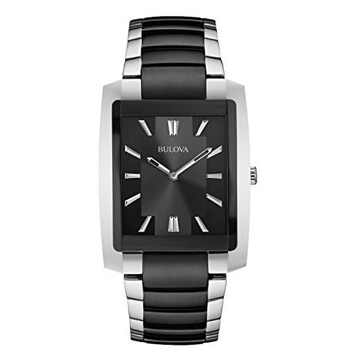 Bulova 98a117 - orologio da polso da uomo, cinturino in acciaio inox