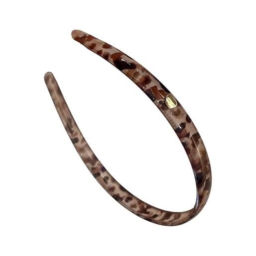 KACCDE fasce per capelli vintage con stampa leopardata, 1,2 cm di larghezza, retrò, per donne e ragazze, per feste e regali