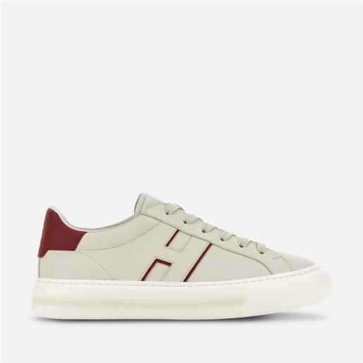 Hogan uomo sneakers basse, panna, rosso (taglia )