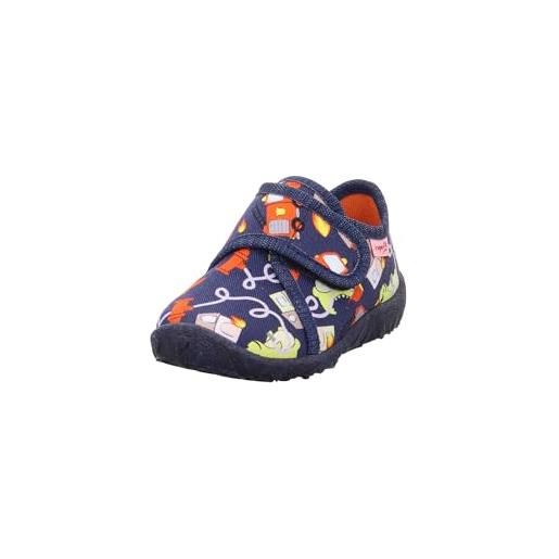 Superfit schuhexpress, pantofole per bambini, colore: blu/multicolore, 8070, 19 eu