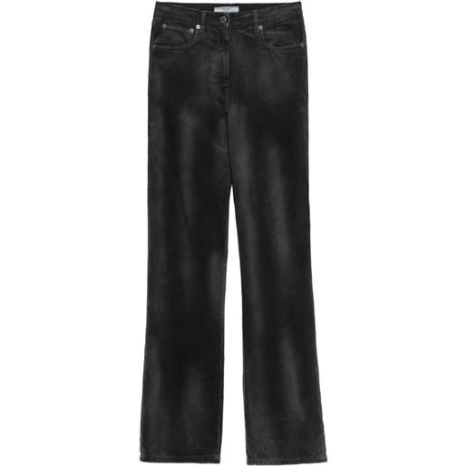 Prada pantaloni a coste - nero