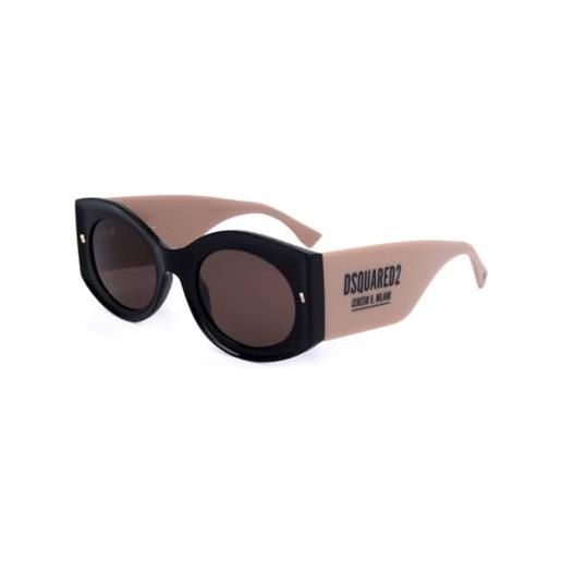 DSQUARED2 d2 0071/s occhiali, black beige, 51 uomo, nero, beige