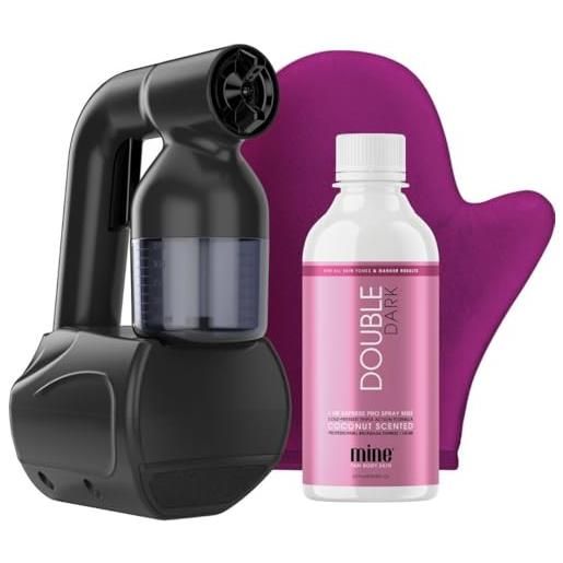 MineTan dispositivo autoabbr. Spray - bronze babe personal spray tan kit black