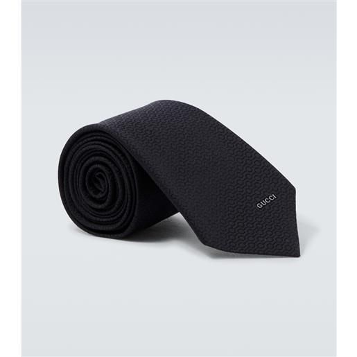 Gucci cravatta in jacquard di seta
