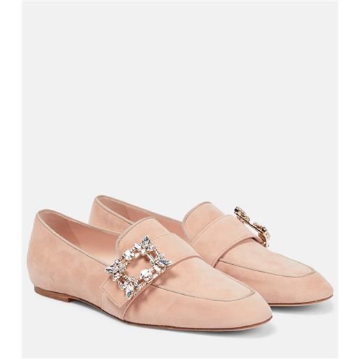 Roger Vivier mocassini mini broche in suede