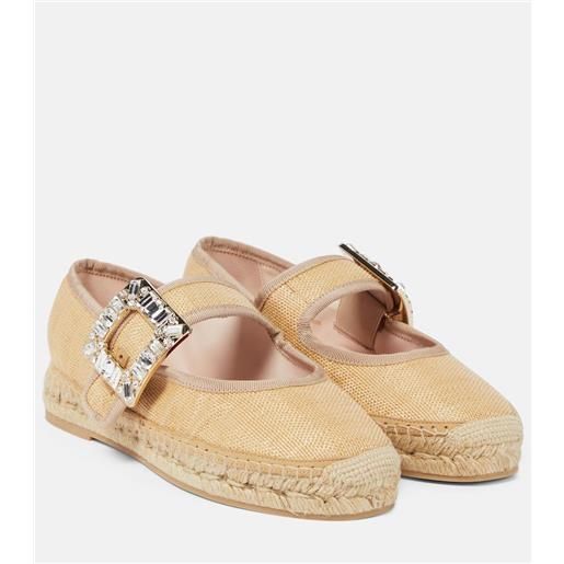 Roger Vivier espadrillas babies con cristalli
