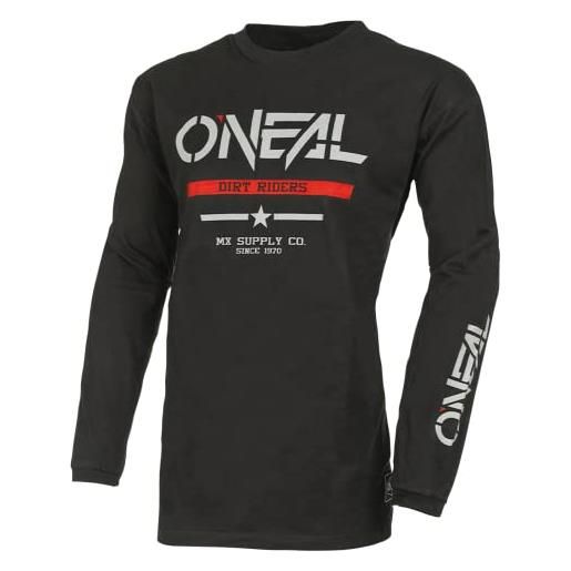O'NEAL e03s-104 maglia element squadron v. 22, cotone, nero/grigio, l