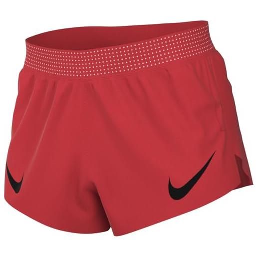 Nike shorts da running con slip foderati 10 cm dri-fit adv aeroswift - uomo, lt crimson/black, fn3352-696, xl