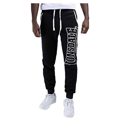 Lonsdale marldon, merci sportive uomo, nero, xl