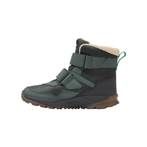 Jack Wolfskin polar bear-b texapore mid vc k, stivali da neve, verde mistico, 37 eu