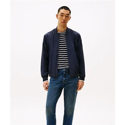 Tommy hilfiger bomber relaxed fit idrorepellente dark navy uomo