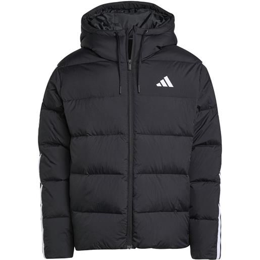 ADIDAS giacca piumino con cappuccio adidas essentials climawarm 3 strisce