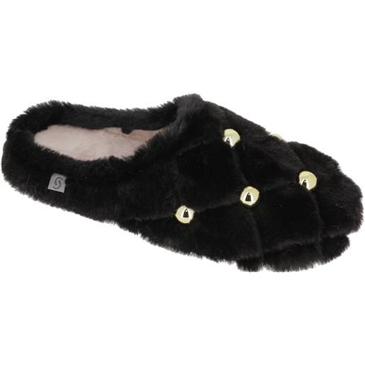 Sabatini pantofole marisa con design matelassé e borchie