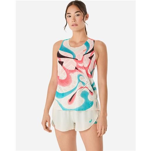 Asics kumadori metarun w - canotta running - donna - arancione