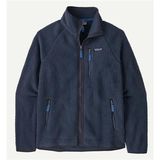 Patagonia m's retro pile jkt new navy/blu orsetto zip blu uomo