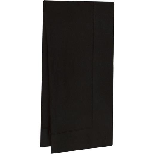 Oscar de la Renta scialle semi trasparente - nero