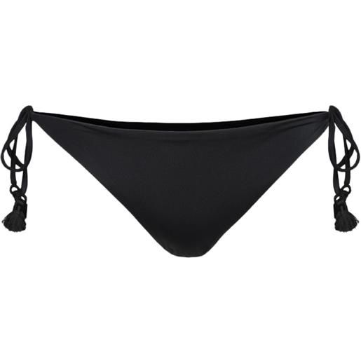 Johanna Ortiz slip bikini sheshea con nappa - nero