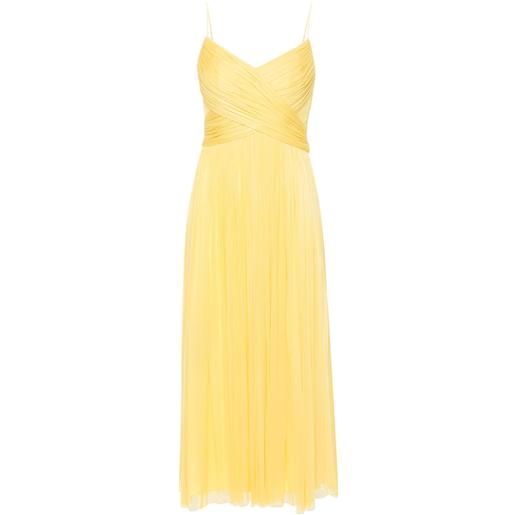 CRISTALLINI abito lungo moon - giallo