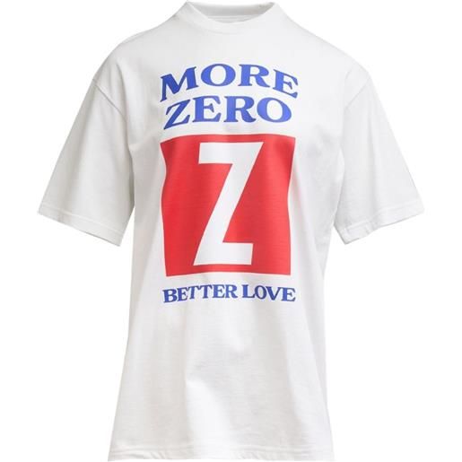 pushBUTTON t-shirt con grafica - bianco