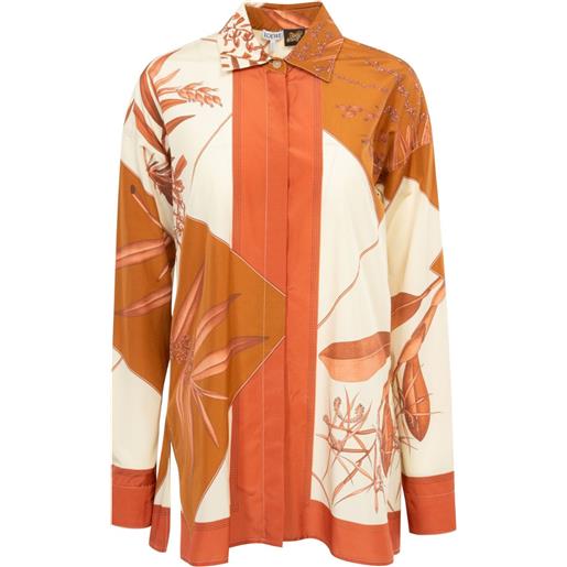 LOEWE camicia con stampa - arancione