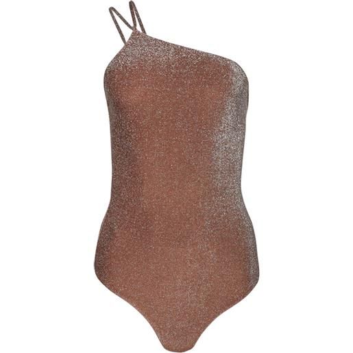 Johanna Ortiz costume intero monospalla fire ritual - marrone