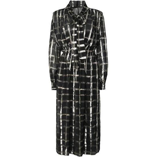 Alberta Ferretti camicia con papillon - nero