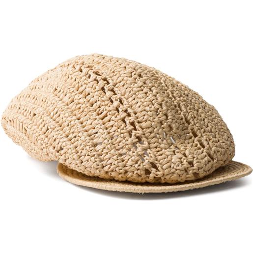 Prada basco con logo - toni neutri