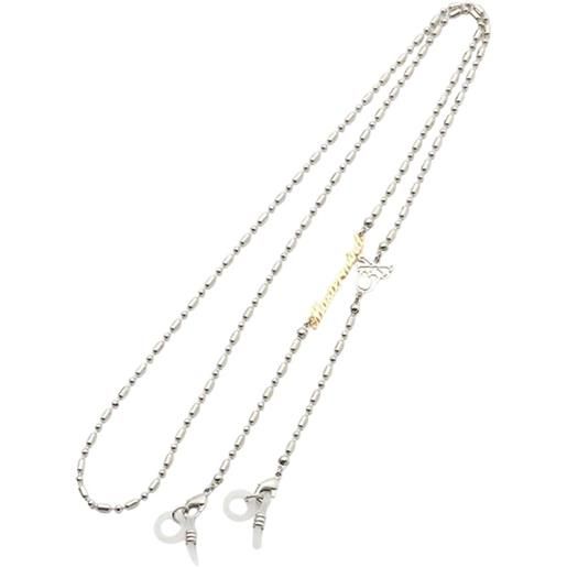 Mastermind Japan catena per occhiali con applicazione - argento