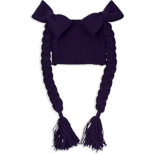 Comme Des Garçons Girl berretto con fiocco - blu