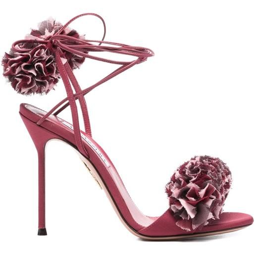 Aquazzura sandali cherry kiss 105mm - rosso