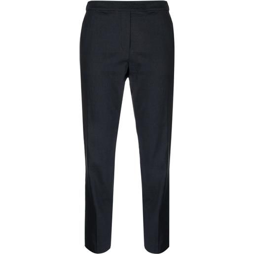 Theory pantaloni crop a vita media - blu