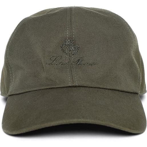 Loro Piana cappello da baseball con ricamo - verde